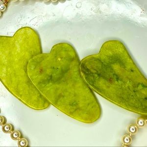 Genuine Jade Gua Sha Stone Facial Massaging Tool Anti Aging